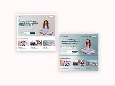 Yoga Tracker Website Design