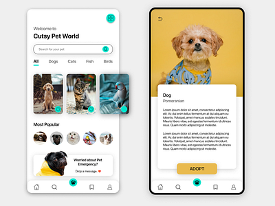 Pet Buying Mobile App Design adobe app design application branding clean concept daily ui design figma flat graphic graphic design minimal mobile simple