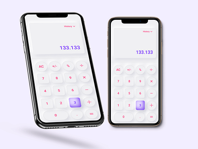 Calculator - Neumorphism app branding calculator dailyui dailyuichallenge design mobiledesign typography ui uidesign ux uxdesign website design