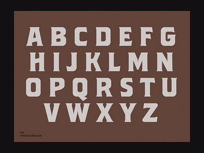Brickton: A-Z font fonts latin serif serif serif font type type design typeface typography