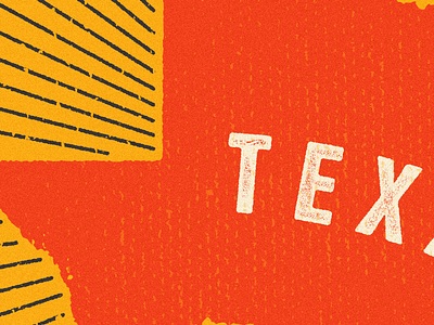 Texas illustration screenprint tee tees texas tshirt