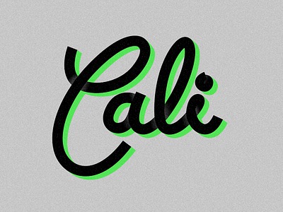 Cali brush cali california script type typography