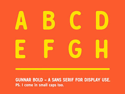 Gunnar Bold - A font in progress display font glyph glyphs gunnar gunnar bold headlines sans serif type typography