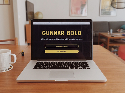 Gunnar Bold - A friendly sans serif branding font letters logo sans serif type typeface typography