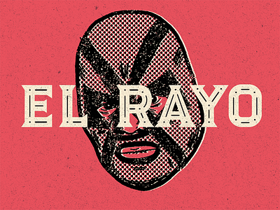 Luchador - el Rayo - New typeface! branding font illustration lucha libre luchador packaging type type design typeface wrestling