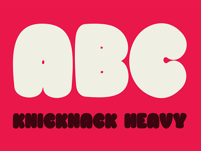 Knicknack - Heavy font fonts opentype type type design typeface typeface design variable font variable fonts