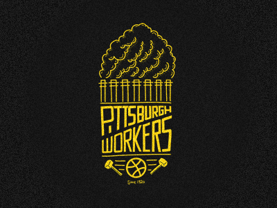 Pittsburgh Workers adobe ideas dribbble contest hand lettering ipad pittsburgh
