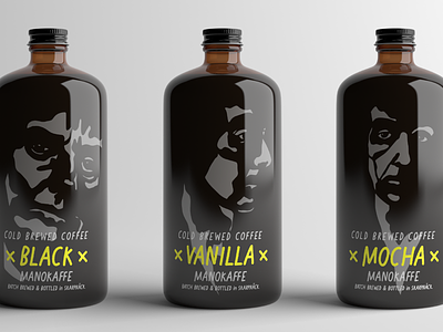 Cold Brew Coffee Packaging coffee font fonts packaging portraits type design typedesign typography