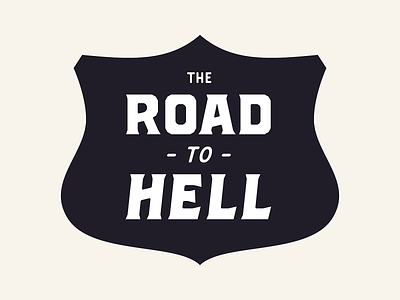 Road to hell - Brickton - Font in progress badge badges font fonts type type design typeface typography vector