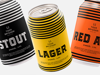 Tiger Bryggeri - Beer packaging