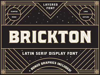 Brickton - Latin serif display font