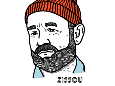 Zissou adobe ideas bill murray illustration portrait zissou