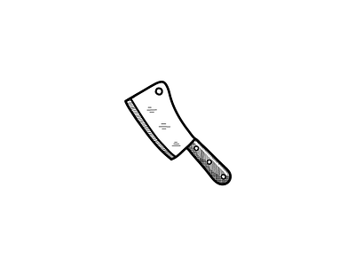 Cleave it cleave illustration meat meat cleaver