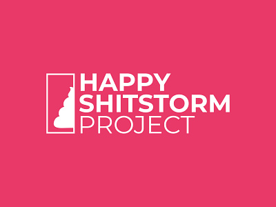 happy shitstorm projekt illustration logo typography