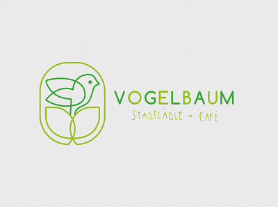 Vogelbaum Stadtlädle branding illustration logo typography