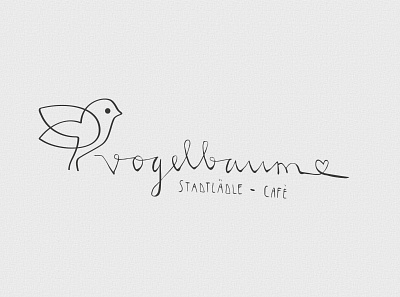 Vogelbaum handwriting branding logo typography