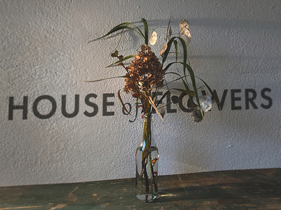 HOUSE of FLOWERS flower flowerdesign typo typography