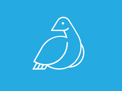 Resting Bird - Daily Logo branding design flat illustration logo logo design logo mark minimal