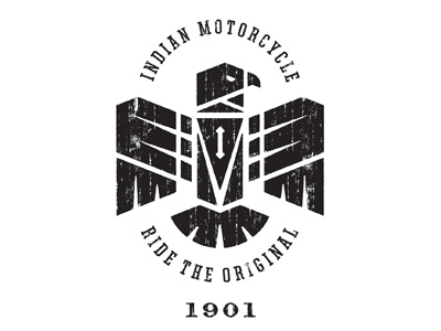 Indian Motorcycle - Eagle badge banner crest eagle logo motorcycle sam soulek script soulseven
