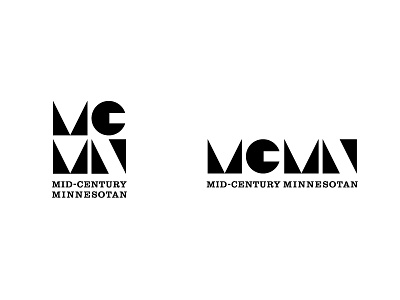Mid-Century Minnesotan Logo clarendon geometric logo logo design mcm mid century mid century modern minimalism modernism soulseven