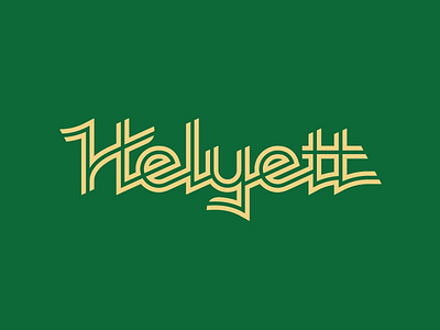 Helyett - Logotype bicycle bicycle branding french helyett inline logo logotype monoline typography
