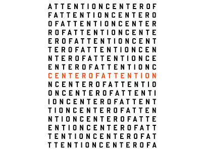 Alex Center - Center Of Attention alex center motion poster poster art type typographic typography