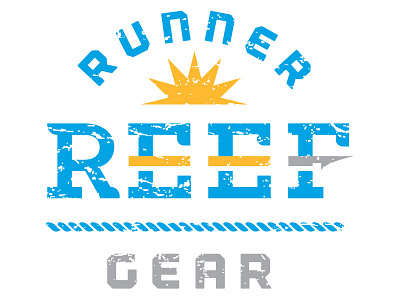 Reef Runner Gear aqua black blue fish gear grey reef sport typography water