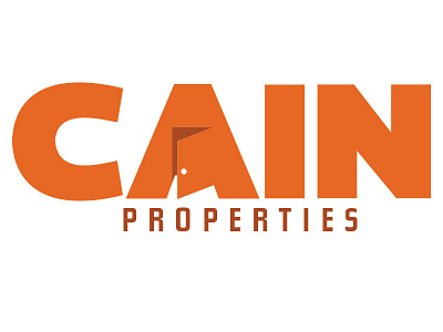 Real Estate Identity a cain door estate hidden movement open orange properties real sans serif