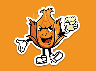 Onion Mascot Illustration brand character illustration mascot onion orange
