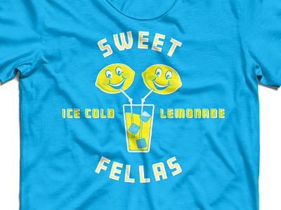 Sweet Fellas T-Shirt WIP character display illustration lemon lemonade mascot t shirt typography