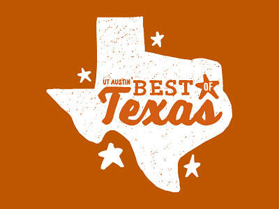 Event Identity event handmade logo orange star texas texture