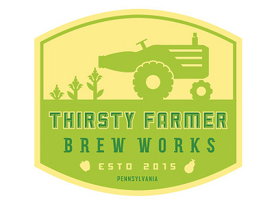 Farm Brew Logo brew farm logo thirsty tractor