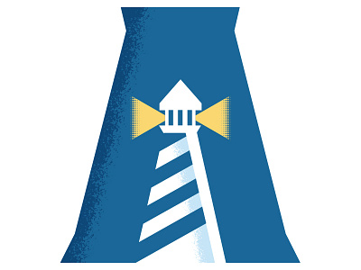 Anchor Hitch Restaurant Logo a blue brand identity lighthouse logo