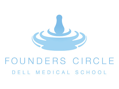 WIP Identity for philanthropic group blue dell drip drop medical ripple sans serif school water