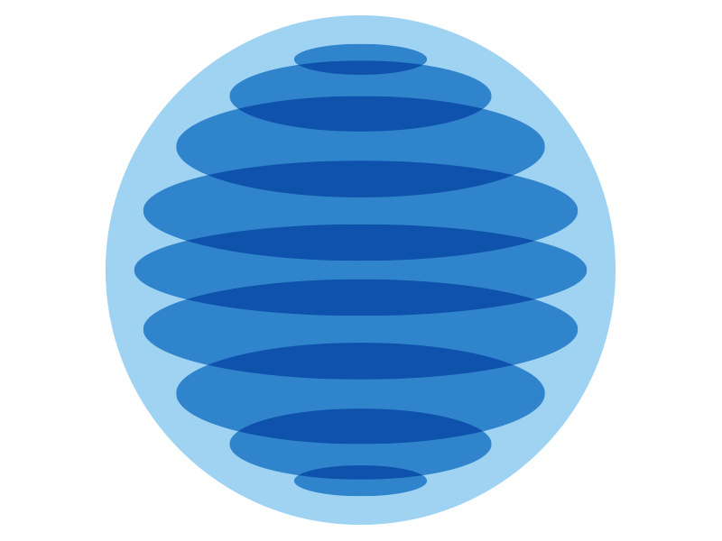 WIP Identity for philanthropic group cutting room floor circle logo overlay blue ripple water
