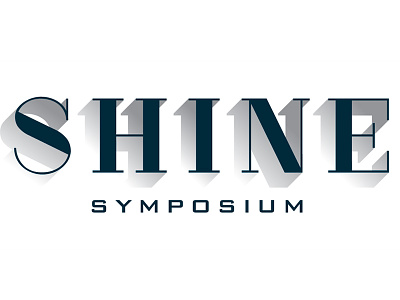Shine Symposium didone dimensional display modern shadow shine type typography