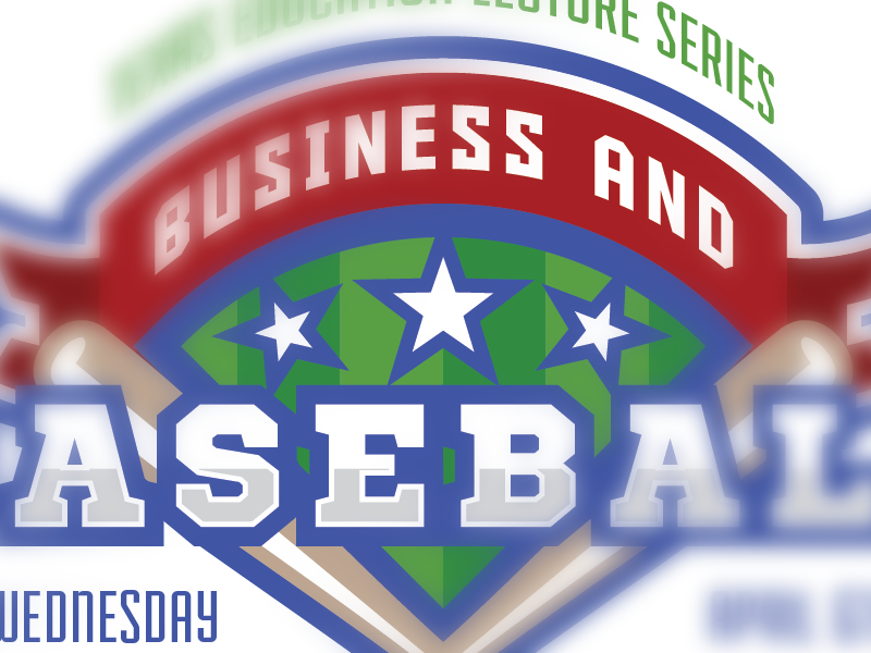 Work in Progress for Lecture silver blue red slab display baseball logo lecture