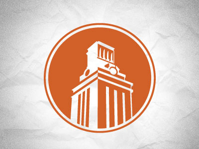 Tower Logo academic architecture icon logo minimal orange perspective tower