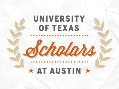 UT Scholar :: Concept bold filagree leaf leaves logotype sans serif script texas typography university