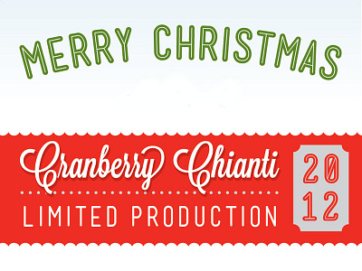 Cranberry Chianti chainti cranberry display gift label open script type typography wine