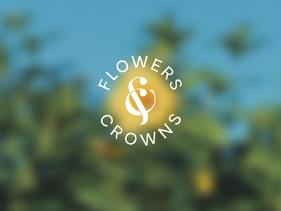 Flowers & Crowns Logo app branding design icon illustration logo typography ui ux vector