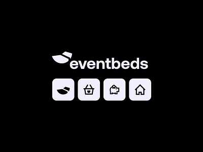 Eventbeds Logo app branding design icon illustration logo typography ui ux vector