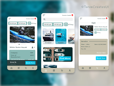 Rent a Boat App UI app appication design boat rent boats for rent branding daily ui dailyui design productdesgign renting a boat typography ui ui for everyone ux