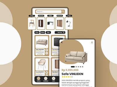 Furniture Mobile App app design ui ux
