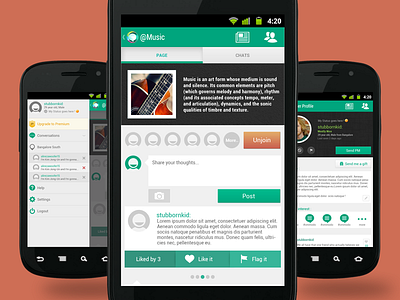 app ui for android android app bangalore bengaluru chat india interface ui user