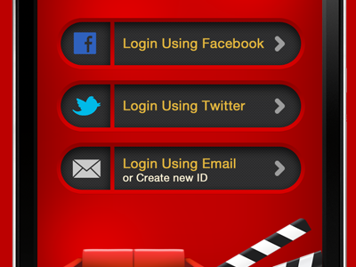 iphone app login screen