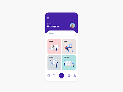 Motivation app concept app design minimal ui ux