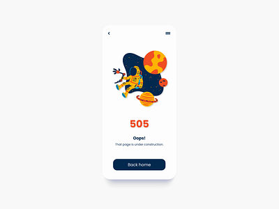 Error page concept app design minimal ui ux