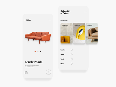 Sofa shop app design app design furniture app sofa ui ux