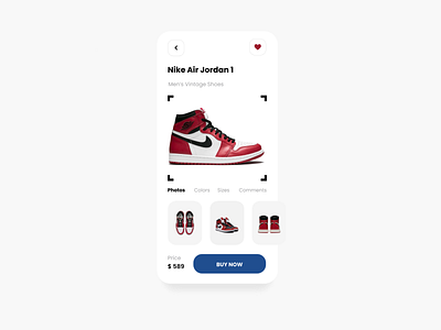 Nike Shoe App Design app design nike shoes ui ux